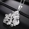Women's Tree Leaf Pendants And Necklaces 925 Stamp Silver Color  Wedding Party Jewelry Gifts For Women GaaBou