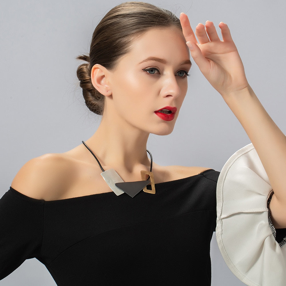 Women's Trendy Neck Chokers Necklaces Goth Chains Suspension Geometry Jewelry Female Decoration Accessories Statement Gifts 2022