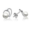 Women stud earring in 925 sterling silver with natural high luster pearls 2020 new arrival gift for girl Mum fashion design Hot