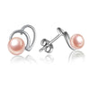 Women stud earring in 925 sterling silver with natural high luster pearls 2020 new arrival gift for girl Mum fashion design Hot