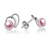 Women stud earring in 925 sterling silver with natural high luster pearls 2020 new arrival gift for girl Mum fashion design Hot