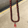 Wood Buddha Monk Prayer Beads Necklace for Kung Fu Suit Tai Chi Uniform Ornament