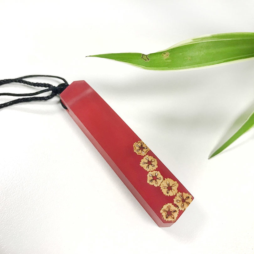 Wood Resin Necklace Women Men Handmade Vintage Resin Wood Statement Necklaces & Pendants Rope Wooden Necklace Male Jewelry Gifts