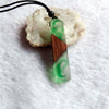 Wood Resin Necklace Women Men Handmade Vintage Resin Wood Statement Necklaces & Pendants Rope Wooden Necklace Male Jewelry Gifts