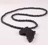 Wooden pendant necklace good wood Africa map necklace hip hop necklace for men and women