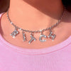 Words Necklaces DADDY BABY Letter Choker Chain Necklace Women Collares Jewelry Girl Harajuku Stainless Steel Choker Punk