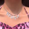 Words Necklaces DADDY BABY Letter Choker Chain Necklace Women Collares Jewelry Girl Harajuku Stainless Steel Choker Punk