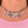 Words Necklaces DADDY BABY Letter Choker Chain Necklace Women Collares Jewelry Girl Harajuku Stainless Steel Choker Punk