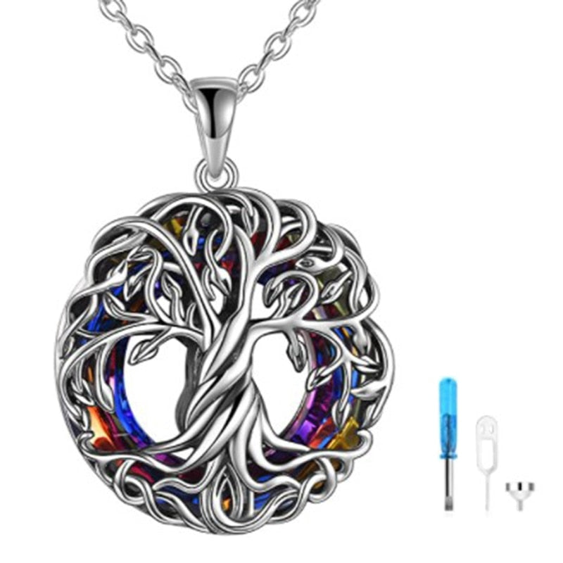 World Tree Viking Scandinavian Jewelry Pendant Fashioned Bronze Necklace Jewelry Yggdrasil Life Ash Tree