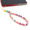 Woven LOVE Letter Beaded Anti-lost Phone Chain Fruit Rainbow Soft Ceramic Lanyard Charm Strap Mobile for Girls Phone Choker Keys