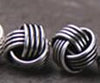 Woven Twist Ball Earring Thai Silver 100% 925 Sterling Silver Jewelry Fashion Hypoallergenic Stud Earrings For Women Gift