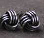 Woven Twist Ball Earring Thai Silver 100% 925 Sterling Silver Jewelry Fashion Hypoallergenic Stud Earrings For Women Gift
