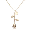 X146 Trendy Summer Gold Color Rose Shaped Pendant Necklace For Women Boho Party Jewelry Bff Charm Colar Rose Choker Necklace