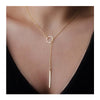 X349 Fashion Simple Bohemain Heart Moon Pendant Chain Necklace For Women Gold Color Multi Layer Choker Statement Necklace Charm