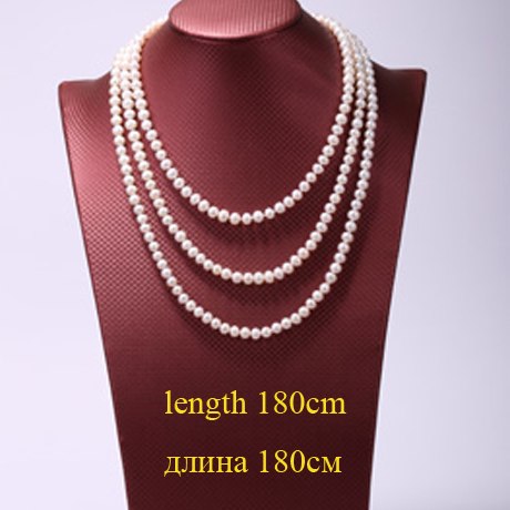 Classical natural pearl necklace ,8-9mm near round shape long necklace for women S55