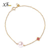 Natural Akoya Sea Pearl Bracelet 7-7.5mm AU750 18K Yellow Gold Sea Pearl Bracelet Classic Birthd Gift For Women S113