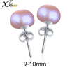 [XF800]Pearl Earrings 925-Sterling- Silver Pearl Jewelry Natural Pearl Stud Earrings Wedding Party Gift [E25303]