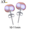 [XF800]Pearl Earrings 925-Sterling- Silver Pearl Jewelry Natural Pearl Stud Earrings Wedding Party Gift [E25303]