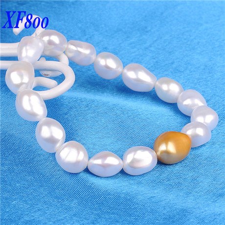 brand natural pearl couple bracelet .fine jewelry real natural baroque pearl bracelet for lovers S109
