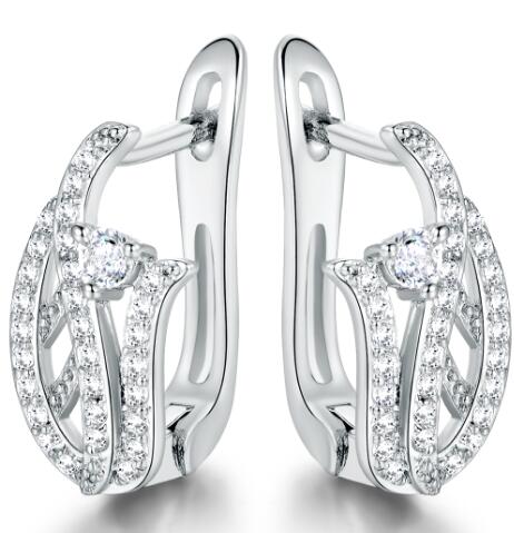 New Design Hoop Earrings For Women Earring High Quality Gift Brinco Fashion Party Jewelry Cubic Zircon Gold Color E229