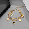 XINYIXIN 316 Stainless Steel Link Chain Bangle Bracelet for Women Exquisite Gold Color Bracelet Jewelry Girl Gift брелок