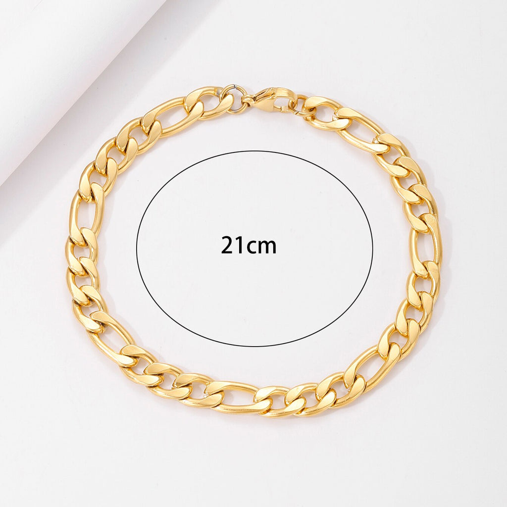 XINYIXIN 316 Stainless Steel Link Chain Bangle Bracelet for Women Exquisite Gold Color Bracelet Jewelry Girl Gift брелок
