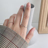 XIYANIKE 925 Sterling Silver   Geometric Irregular Thin Ring Women  Cool Smooth Minimalist Adjustable Ring Jewelry