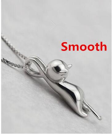 925 Sterling Silver Necklaces Cats Pendants&Necklaces Sterling Silver 925 Necklace Fine Jewelry Colar de Plata VNS8006
