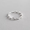 XIYANIKE 925 Sterling Silver Vintage Smile Cry Face Heart Geometric Irregular Finger Open Rings For Party Birthday Gift