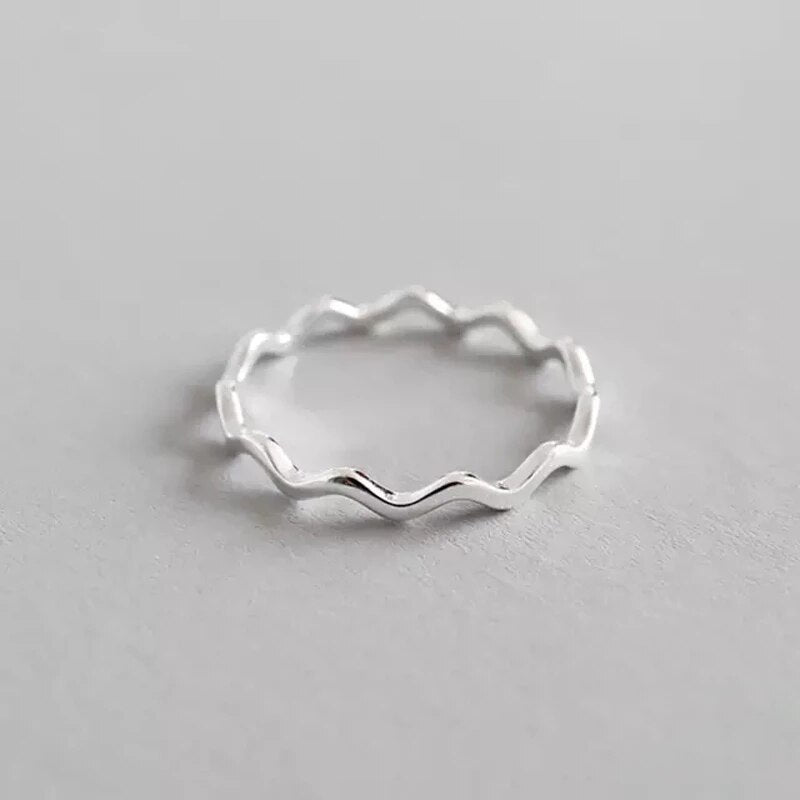 XIYANIKE 925 Sterling Silver Vintage Smile Cry Face Heart Geometric Irregular Finger Open Rings For Party Birthday Gift
