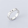 XIYANIKE 925 Sterling Silver Vintage Smile Cry Face Heart Geometric Irregular Finger Open Rings For Party Birthday Gift