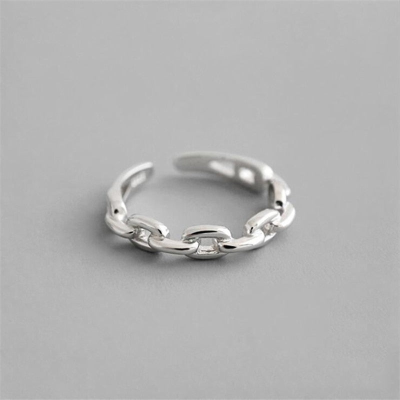 XIYANIKE 925 Sterling Silver Vintage Smile Cry Face Heart Geometric Irregular Finger Open Rings For Party Birthday Gift