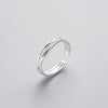 XIYANIKE 925 Sterling Silver Vintage Smile Cry Face Heart Geometric Irregular Finger Open Rings For Party Birthday Gift
