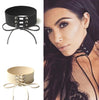 XIYANIKE Wide Black Velvet Choker Necklace Belt Chokers Necklaces Tied Pink Chocker collares collier ras du cou N672