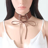 XIYANIKE Wide Black Velvet Choker Necklace Belt Chokers Necklaces Tied Pink Chocker collares collier ras du cou N672