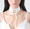 XIYANIKE Wide Black Velvet Choker Necklace Belt Chokers Necklaces Tied Pink Chocker collares collier ras du cou N672