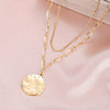 XIYIXIN 316L Stainless Steel Geometry Star Moon Butterfly Pendant Multilayer Chain Choker Necklace For Women Wedding Accessories