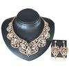 Chinese style Bridal jewelry set with colorful glasss necklace and drop earring for wedding party