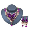 New jewelry bridal jewelry set necklace and drop earring indian fashion women six color choice jewelry