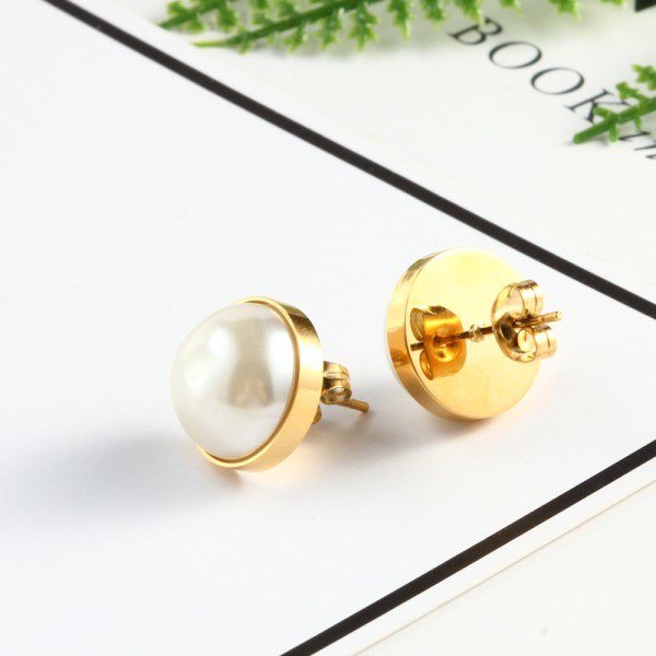 Stud Stainless Steel Earrings For Women Jewelry Brincos Pearl Earrings 2020 Gold Earings Fashion Jewelry Errings Women