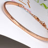 XXX 18k Gold Bangles 2020 New Women Girl Miss Gift Bracelets Rose Lucky Star Decorated Fashion Trendy -jewelry Party Real