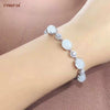 Xinjiang Nephrite Beads Bracelets Silver 925 Certified Natural Chinese Hetian White Jade Bracelet High Quality Birthd Gifts