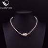 XlentAg Natural Freshwater Pearls Beaded Necklaces & Pendants Baroque Pearl Iced Out Women Accessories Friendship Jewelry GN0202