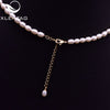 XlentAg Natural Freshwater Pearls Beaded Necklaces & Pendants Baroque Pearl Iced Out Women Accessories Friendship Jewelry GN0202