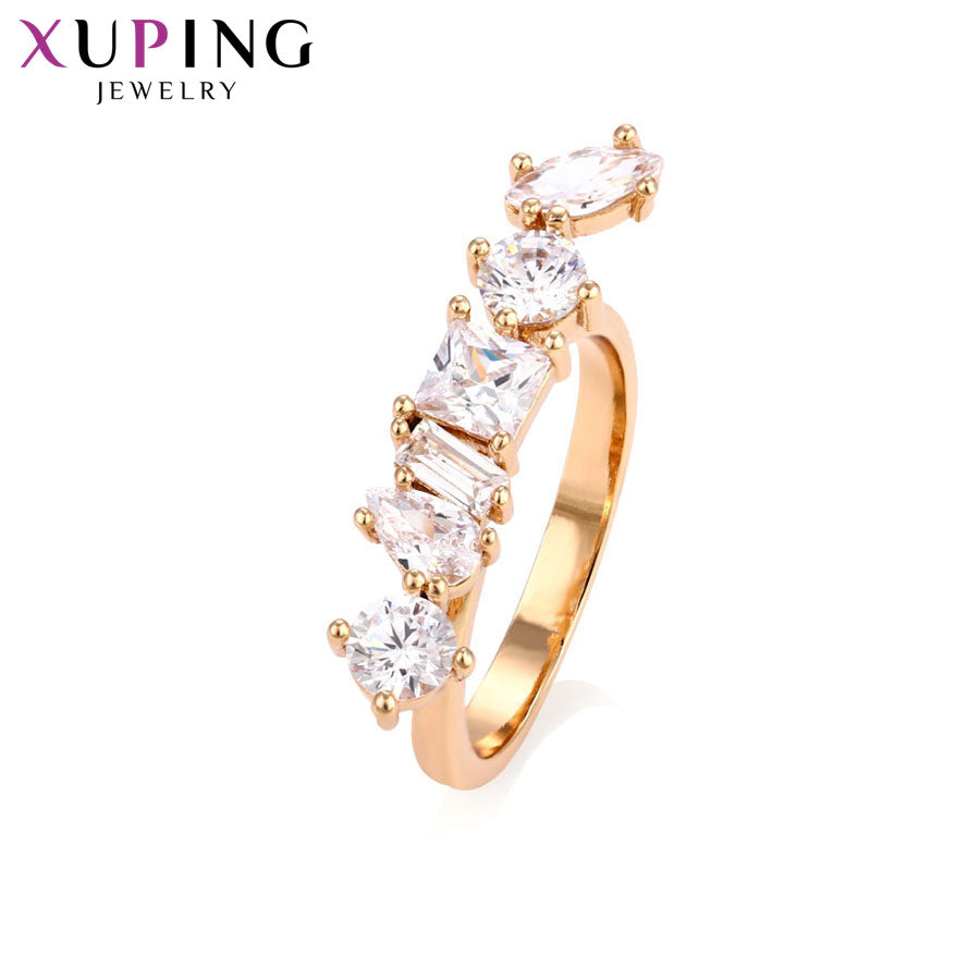 Xuping Fashion Vintage Rings Popular Design Gold Color Plated Ring for Girl Women Party Christmas Jewelry Gift S79,7-15065