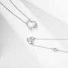 Xuping Jewelry Gentle Sweet Heart-shaped Necklace Female Personality Korean Temperament Clavicle Chain White Gold Love Necklace