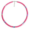 Y166 Bohemian Beach Colorful Clay Beaded Choker Boho Rainbow Polymer Clay Necklace Jewelry for Women Girls Adjustable