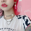 Y2K Flower Choker Necklace For Women Metal Vintage Charms Punk Harajuku Necklace Gossip Girl Poster 90s Jewelry Aesthetic Gifts