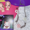 Y2K Flower Choker Necklace For Women Metal Vintage Charms Punk Harajuku Necklace Gossip Girl Poster 90s Jewelry Aesthetic Gifts