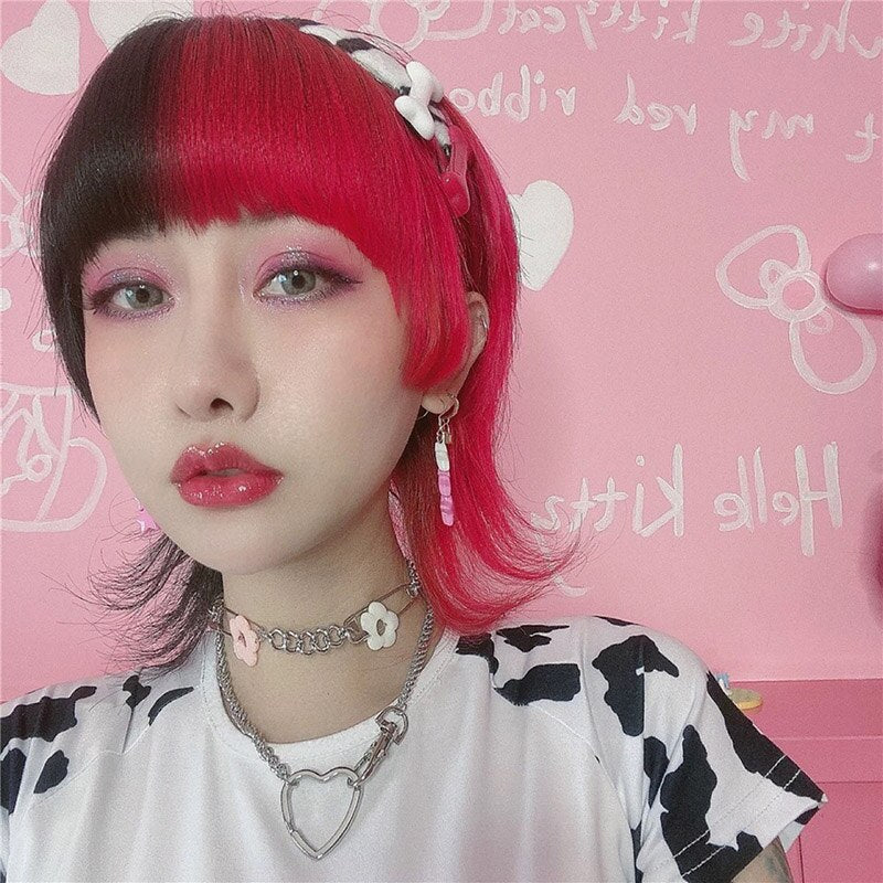 Y2K Flower Choker Necklace For Women Metal Vintage Charms Punk Harajuku Necklace Gossip Girl Poster 90s Jewelry Aesthetic Gifts